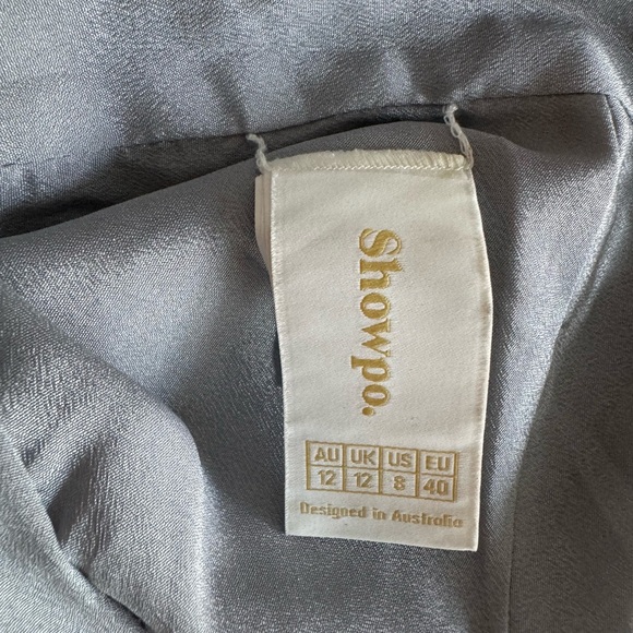 Blue satin bridesmaids dress - Picture 7 of 7